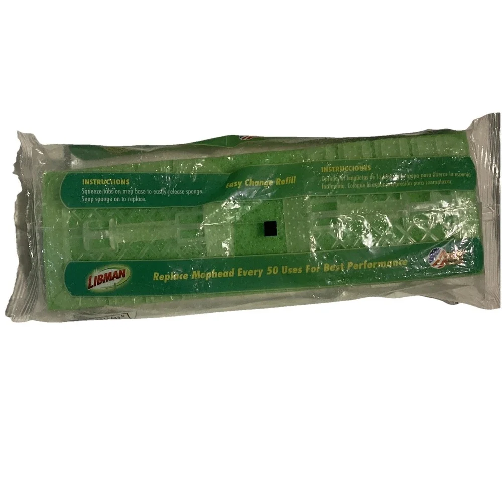 New In Package Libman Gator Mop Refill Super Absorbent Tear Resistant #03021